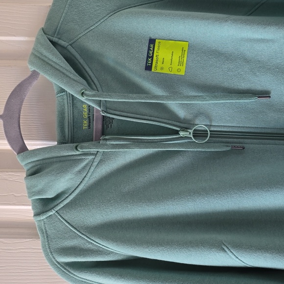 TEK GEAR WOMEN'S PLUS SIZE GREEN FRONT ZIP HOODIE SIZE XXL - Picture 6 of 15